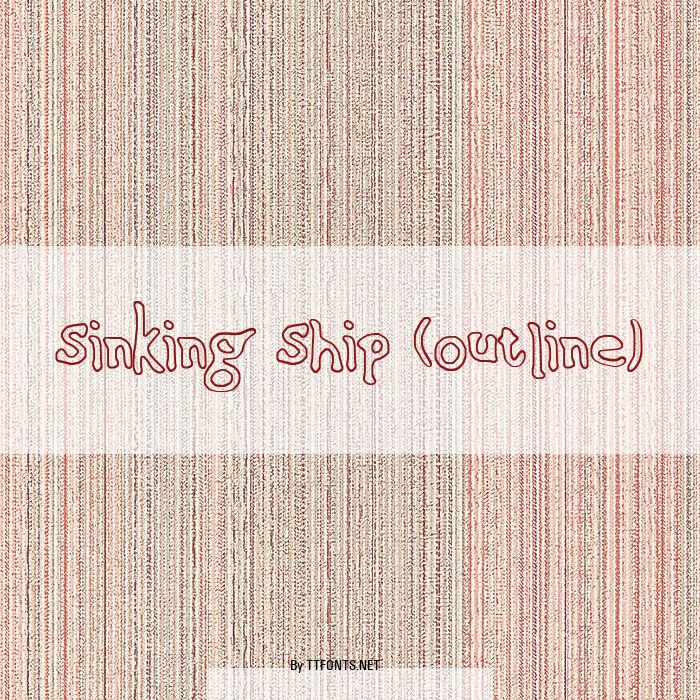 Sinking Ship (outline) example